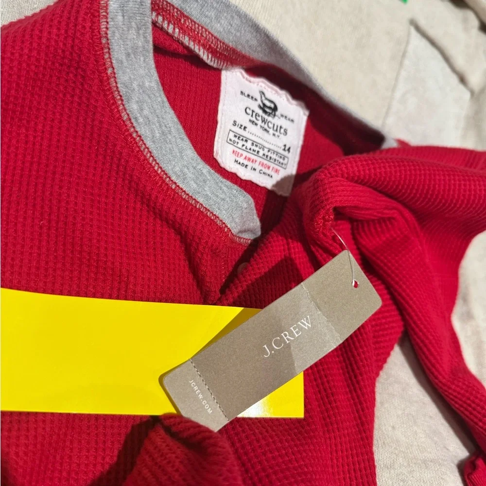 J.‎ Crew / Crewcuts Kids' Waffle Union Onesie, Size 14